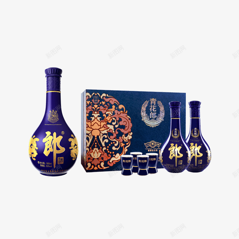 53度青花郎陈酿png免抠素材_新图网 https://ixintu.com 青花 郎陈