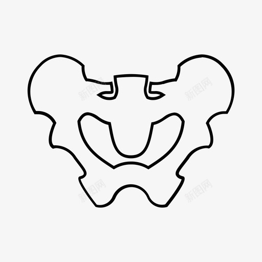 骨盆修复svg_新图网 https://ixintu.com 骨盆 修复 线性 扁平 简约 单色 精美