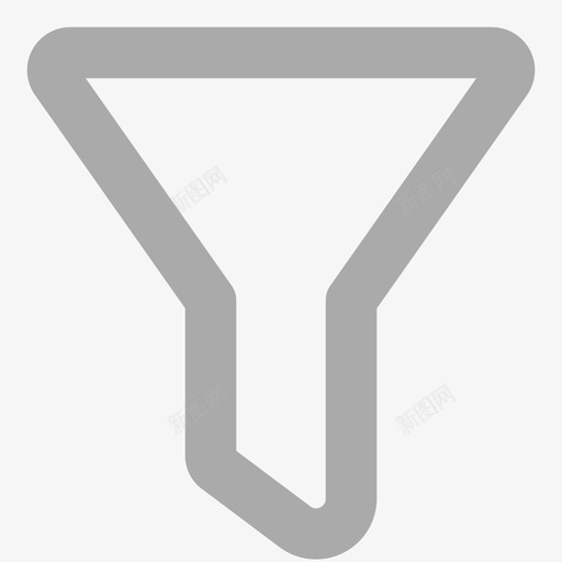 灰色漏斗svg_新图网 https://ixintu.com 灰色 漏斗 扁平