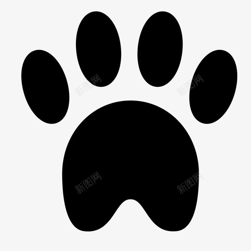 熊掌svg_新图网 https://ixintu.com 熊掌 熊脚印