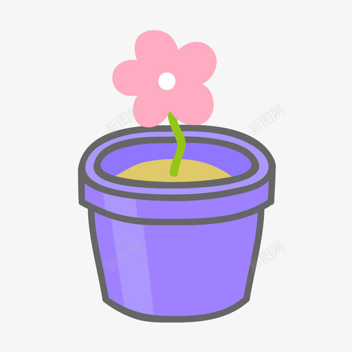 icon植物svg_新图网 https://ixintu.com 植物 填充 扁平 手绘 多色 简约 精美 可爱