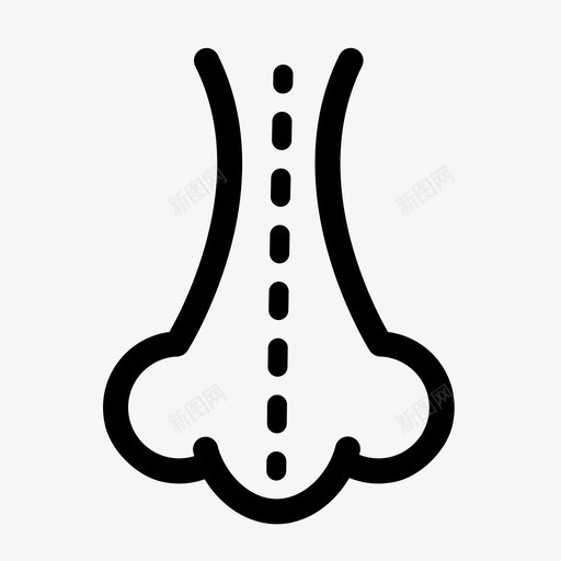 鼻子鼻梁svg_新图网 https://ixintu.com 鼻子 鼻梁