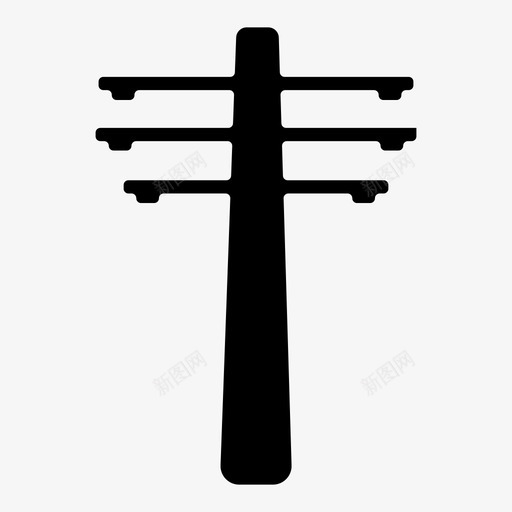 319电杆svg_新图网 https://ixintu.com 电杆