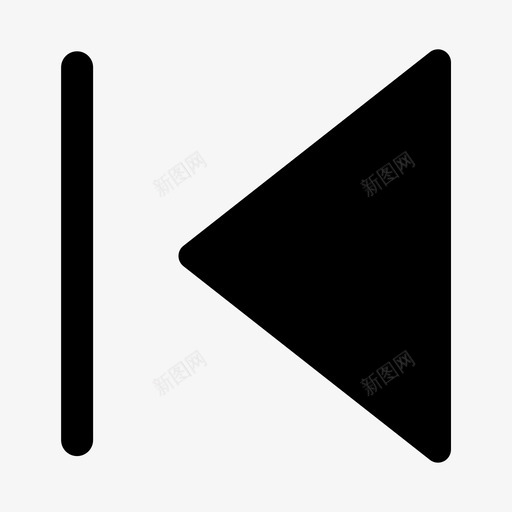 左播放bsvg_新图网 https://ixintu.com 播放 填充 扁平 单色 简约 商务