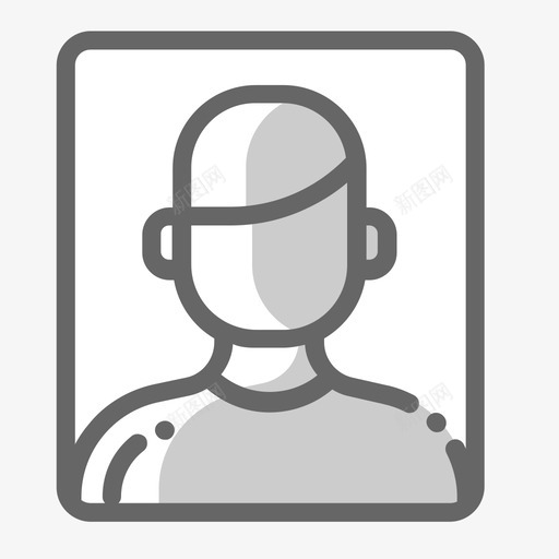 证件照灰svg_新图网 https://ixintu.com 证件 照灰