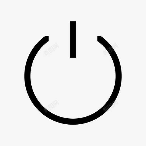 icon关机键svg_新图网 https://ixintu.com 关机