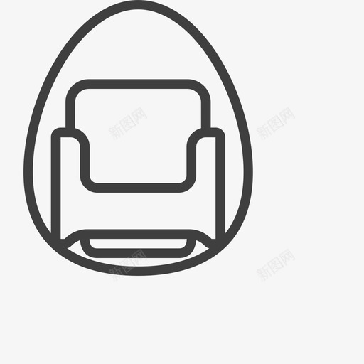 蛋椅svg_新图网 https://ixintu.com 蛋椅