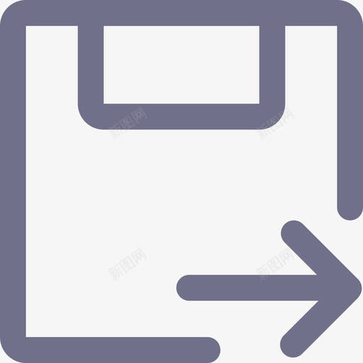 Icon另存为看板svg_新图网 https://ixintu.com 另存 存为 看板