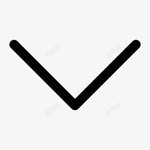 箭头向下linesvg_新图网 https://ixintu.com 箭头 向下 线性 扁平 单色 简约