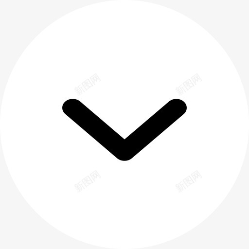 B087下箭头白底实心svg_新图网 https://ixintu.com 箭头 白底 实心
