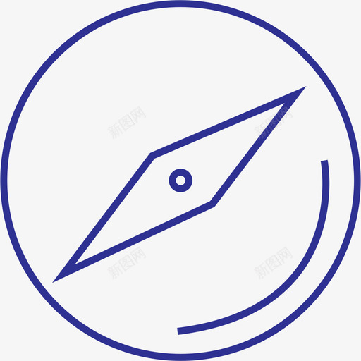 Compasssvg_新图网 https://ixintu.com 指南针 罗盘 填充 线性 扁平 单色 简约