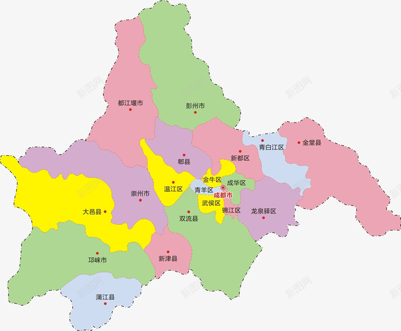 成都地图png免抠素材_新图网 https://ixintu.com 成都 地图