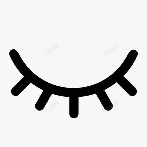 闭眼1svg_新图网 https://ixintu.com 闭眼