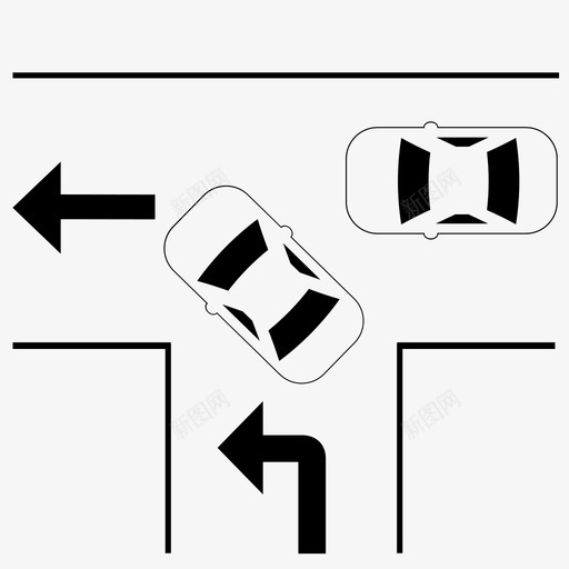 左转不让直行svg_新图网 https://ixintu.com 左转 不让 直行