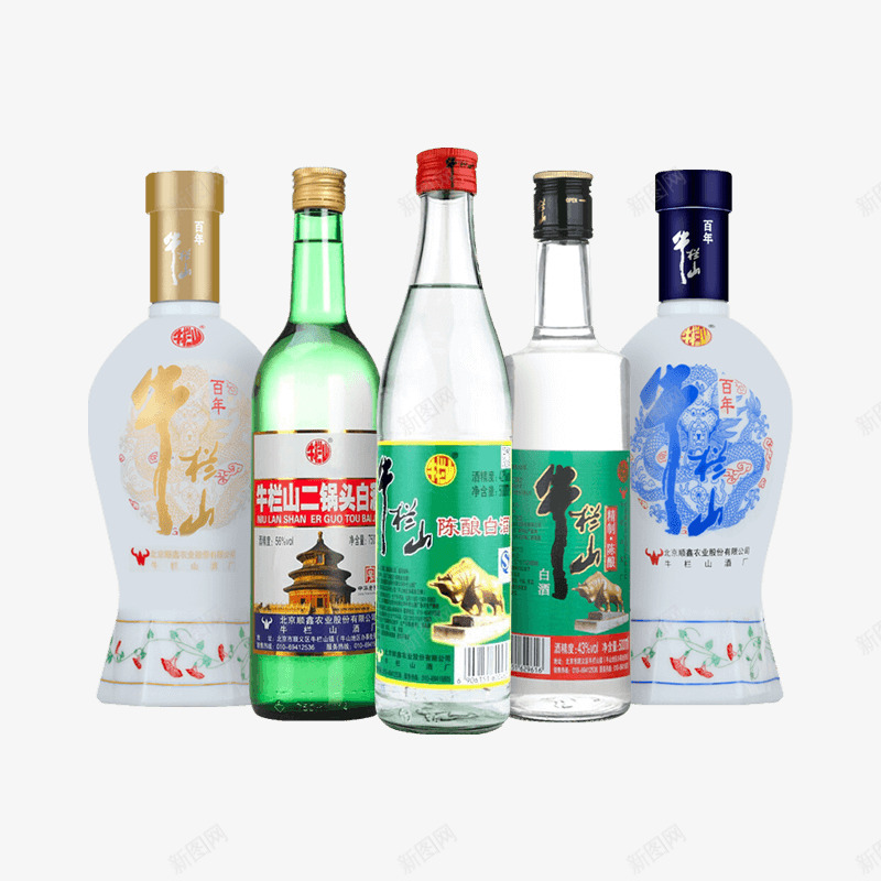 牛栏山42度白牛二png免抠素材_新图网 https://ixintu.com 牛栏山 度白