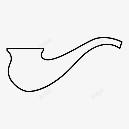 烟斗吸烟烟草svg_新图网 https://ixintu.com 烟斗 吸烟 烟草
