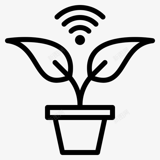 植物农场树叶svg_新图网 https://ixintu.com 植物 农场 树叶 自然 智能 联网 系列