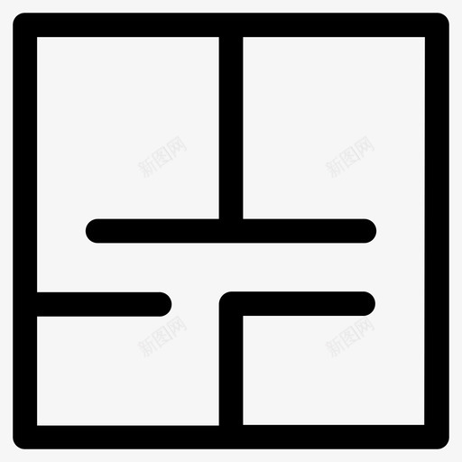 公寓布局平面图svg_新图网 https://ixintu.com 公寓 布局 平面图 房间