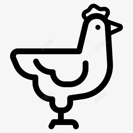 鸡牲畜家禽svg_新图网 https://ixintu.com 鸡鸡 牲畜 家禽 动物 王国