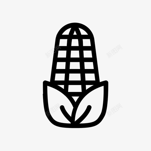 玉米素食svg_新图网 https://ixintu.com 玉米 素食