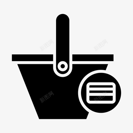 篮子卡片购物车svg_新图网 https://ixintu.com 篮子 卡片 购物车 商业 市场