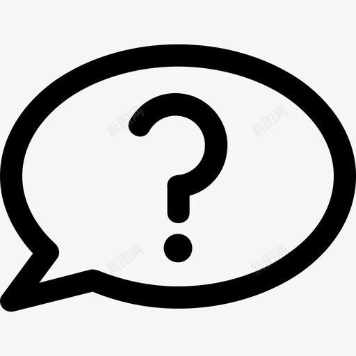 常见问题提问气泡svg_新图网 https://ixintu.com 常见问题 提问 气泡 对话框 帮助 问题