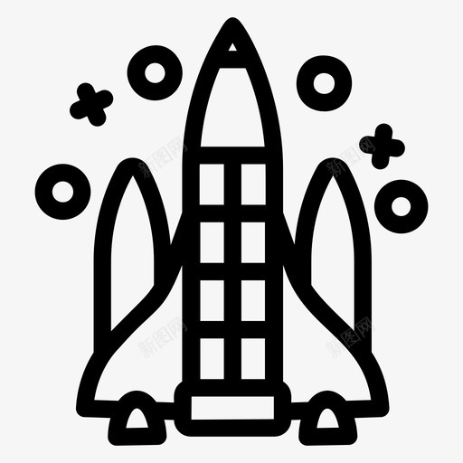 导弹发射科学装备空间技术svg_新图网 https://ixintu.com 导弹 发射 太空 战争 科学 装备 空间 技术 武器 线图 图标