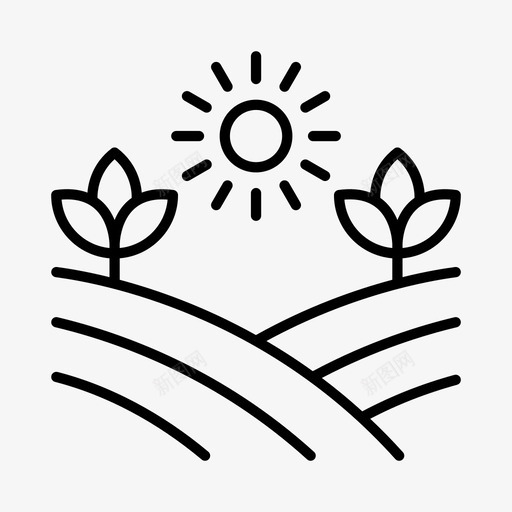农业乡村农场svg_新图网 https://ixintu.com 农业 乡村 农场 丘陵 农产品