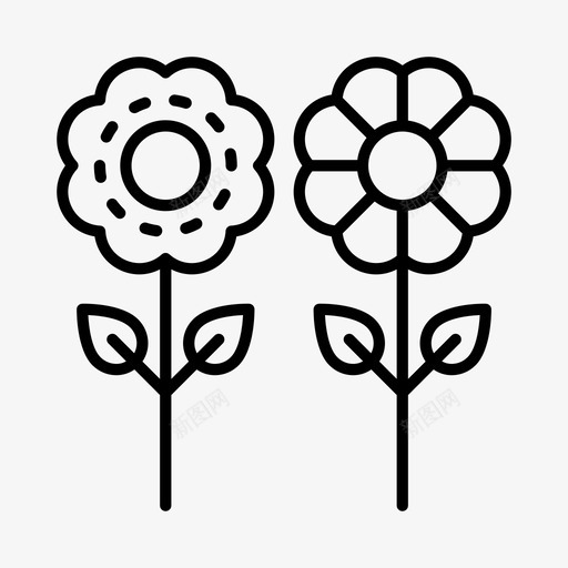 花卉花园园艺svg_新图网 https://ixintu.com 花卉 花园 园艺 花瓣 花店