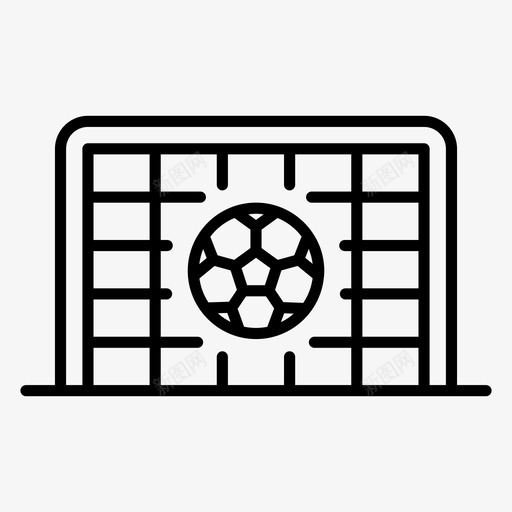 球门柱球门网足球场svg_新图网 https://ixintu.com 球门 门柱 足球场 足球 足球网 一组 运动 轮廓 矢量 矢量图 图标