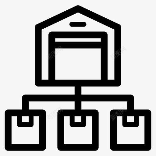 配送中心仓库物流svg_新图网 https://ixintu.com 配送 中心 仓库 物流 航运
