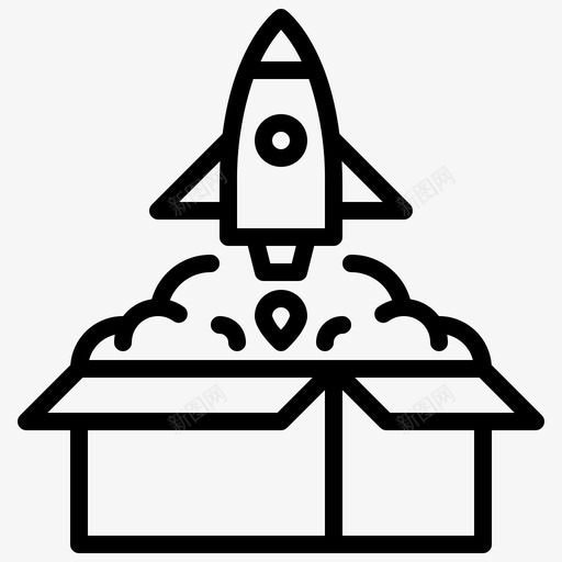火箭发射商业金融svg_新图网 https://ixintu.com 火箭 发射 商业 金融 包装 拆箱 战略