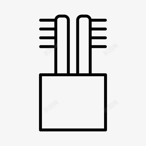 牙刷架浴室牙膏svg_新图网 https://ixintu.com 牙刷 洗手间 浴室 牙膏