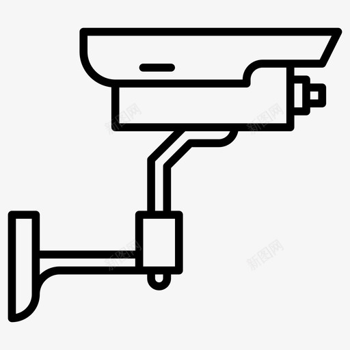 闭路电视摄像头安防svg_新图网 https://ixintu.com 智能家居 闭路电视 摄像头 安防 线路