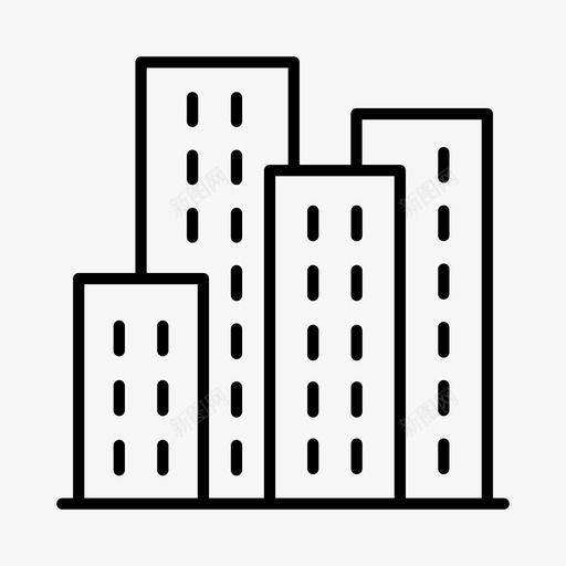 城市建筑物城市景观svg_新图网 https://ixintu.com 城市 建筑物 景观 高层 办公楼 摩天大楼
