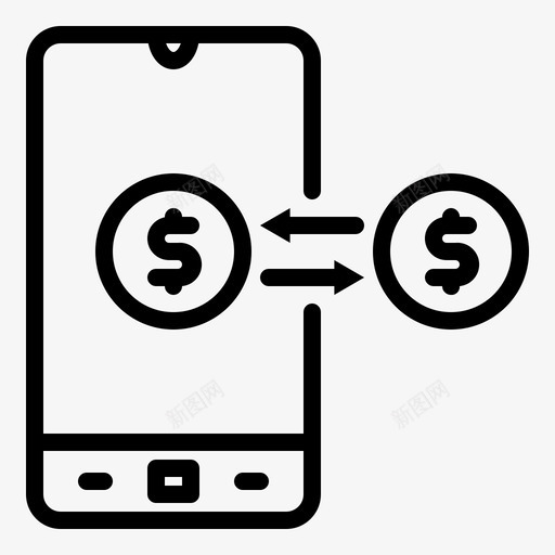 手机银行支付安全svg_新图网 https://ixintu.com 手机 银行 支付 安全 交易 转账 商业经济