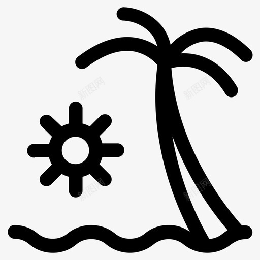 度假海滩休息室svg_新图网 https://ixintu.com 度假 海滩 休息室 放松 阳光 旅游