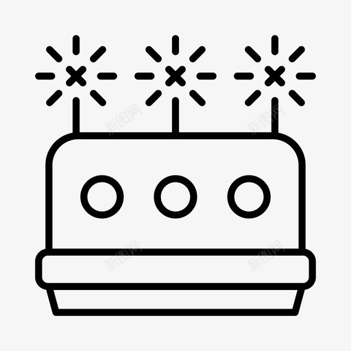 生日蛋糕庆祝新年svg_新图网 https://ixintu.com 生日蛋糕 庆祝 新年 除夕 聚会