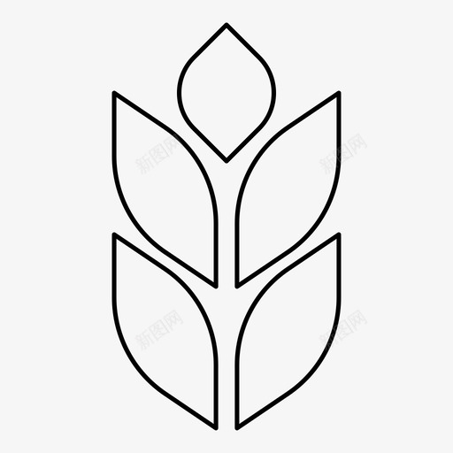 果穗啤酒燕麦svg_新图网 https://ixintu.com 果穗 啤酒 燕麦
