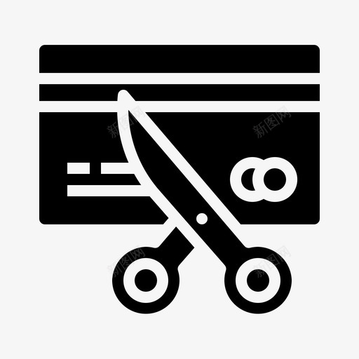 剪信用卡电子商务剪刀svg_新图网 https://ixintu.com 信用卡 电子商务 剪刀