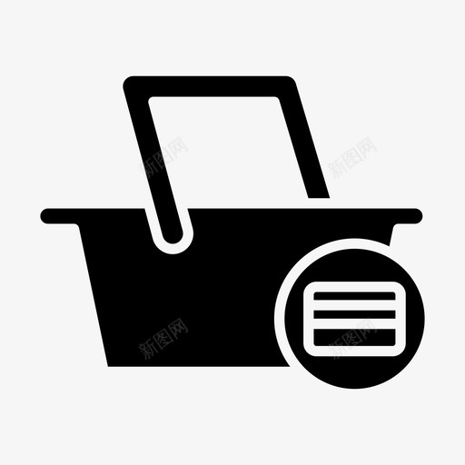 篮子卡片购物车svg_新图网 https://ixintu.com 篮子 卡片 购物车 商业 市场
