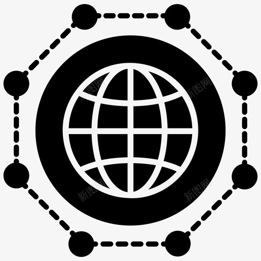 全球网络通信网络网格地球svg_新图网 https://ixintu.com 网络 全球 全球网 图标 图示 区块 技术 基于 节点 地球 网格