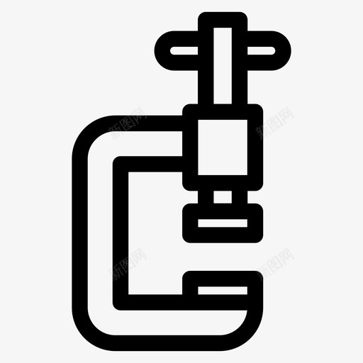夹子紧固件拉紧器svg_新图网 https://ixintu.com 夹子 工具 紧固件 拉紧
