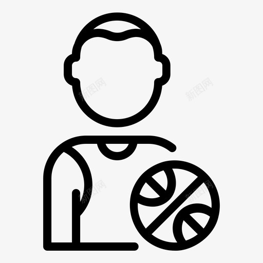 篮球运动员头像男人svg_新图网 https://ixintu.com 篮球 运动员 头像 工人 像男人