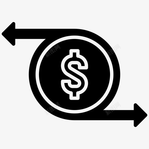 现金流财务资金svg_新图网 https://ixintu.com 资金 现金流 财务