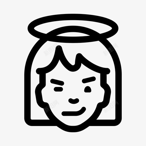 眨眼天使女孩同意厚脸皮svg_新图网 https://ixintu.com 眨眼 天使 女孩 同意 厚脸皮 面部 表情