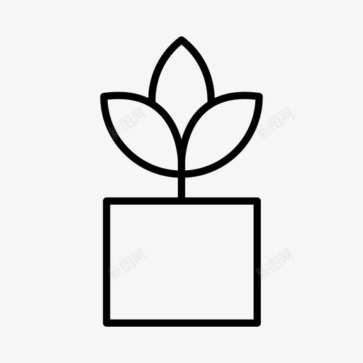 盆栽装饰绿化svg_新图网 https://ixintu.com 盆栽 装饰 绿化 室内 植物