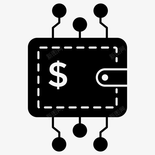 数字货币比特币钱包区块链钱包svg_新图网 https://ixintu.com 货币 钱包 数字 区块 加密 比特 安全 概念 金融 科技 链雕文