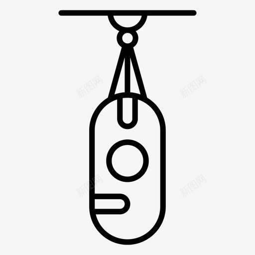 打孔袋拳击袋打孔盒svg_新图网 https://ixintu.com 打孔 运动 拳击 配件 运动器材 轮廓 矢量 矢量图 图标