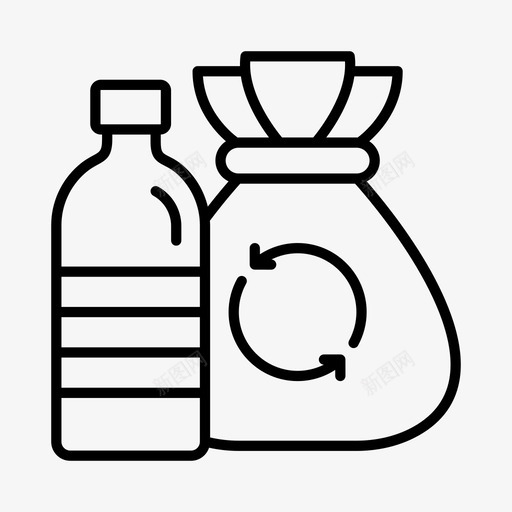 回收再利用可持续性svg_新图网 https://ixintu.com 可持续性 回收 再利用 垃圾 废物
